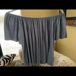 Nordstrom BP Off the Shoulder Blue Top (NWT)!